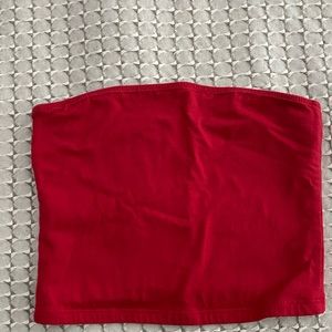 HOLLISTER RED TUBE TOP